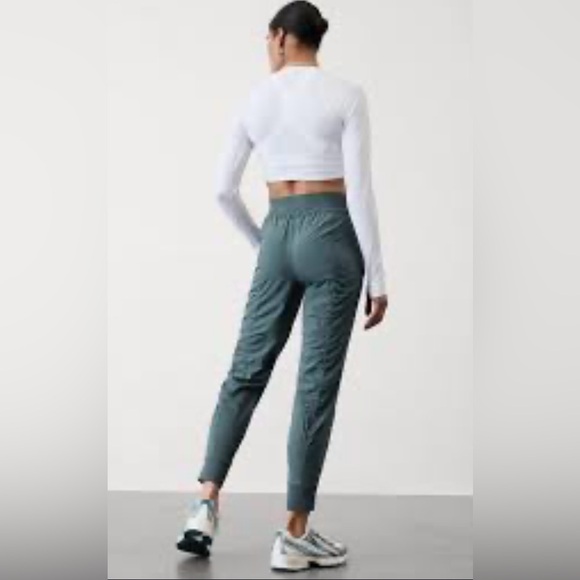 Athleta Olive Green Jogger Pants Women's Size 4 - Picture 1 of 5